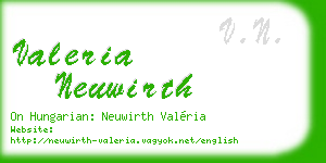 valeria neuwirth business card