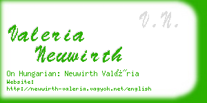 valeria neuwirth business card